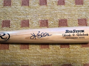 Hank Blalock Signed Autograph Full Size Rawlings Baseball Bat Texas Rangers MLB - Picture 1 of 3
