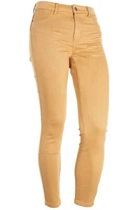 EDC Esprit Jeggings Slim Cropped Jogger Stretchjeans Hose Damen Denim Hellbraun - Picture 1 of 4