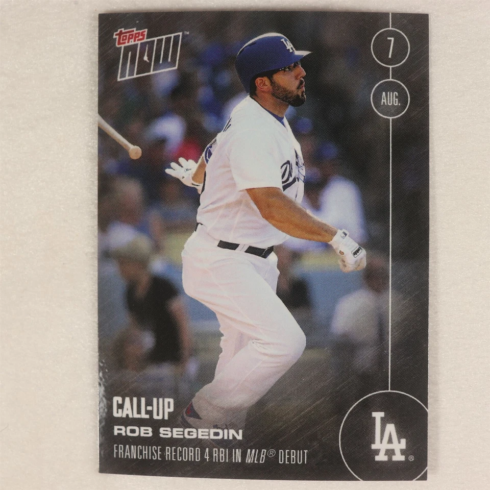 2016 Topps Now Card #332: Los Angeles Dodgers Rob Segedin (Call-Up) - Image 1 of 1