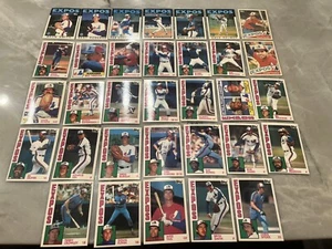 (33) 1984 1985 1986 Topps Tiffany Montreal Expos Team Lot Rare! - Picture 1 of 5