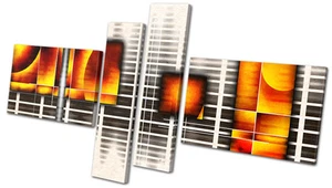 Collage Abstract Pattern Geometric  CANVAS WALL ART Picture Print VA - Picture 1 of 1