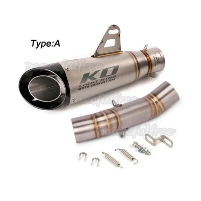 Silenciadores para Honda CB500F CBR400R CBR500R 2017-2025 tubo de enlace medio puntas deslizables Foto 1 de 4