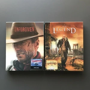 I AM LEGEND + UNFORGIVEN 4K UHD STEELBOOK LENTICULAR FULL SLIP HDZETA - Picture 1 of 3