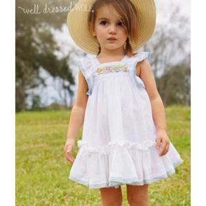 Well Dressed Wolf NWT 8 VINTAGE Island Bloom Gauze Flutter Tunic Dress LA1-A27 - Picture 1 of 3