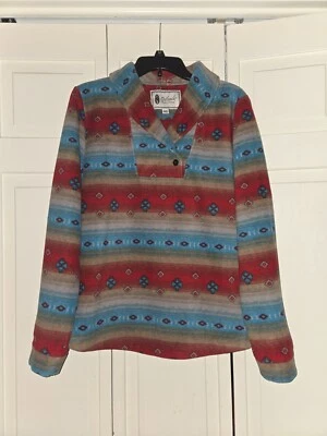 Outback Trading Co. - Pullover Tory - Talla M - Vellón - Rojo/Turquesa/Marrón Foto 1 de 4