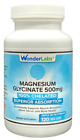 Wonder Laboratories Magnesium Glycinate 500mg, 100% Chelated for Max Absorption