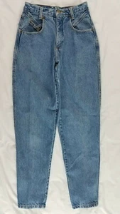 Jeans donna Zena vintage anni 80 taglia 5 vita alta mamma blu denim - Foto 1 di 8