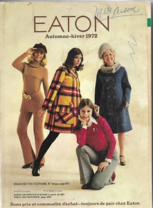1972 CATALOGUE AUTOMNE-HIVER EATON EN FRANÇAIS - Bild 1 von 1