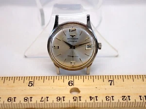vintage WITTNAUER Geneve Manual Cal. C11K Watch CROSSHAIR SUBDIAL Stainless - Picture 1 of 11