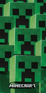 Toalla de baño oficial Minecraft Creeper Tower playa algodón niños jugador regalo vacaciones - Imagen 1 de 2