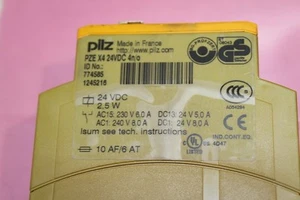 PILZ  PZE-X4 24VDC 774585 Safety Relay, (2) AVAILABLE - Imagen 1 de 1