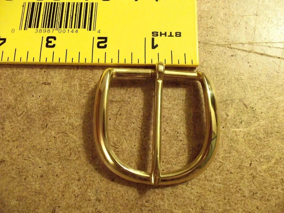 Hebilla de barra (tacón) de latón macizo de 1 1/2" (paquete de 2) Foto 1 de 1