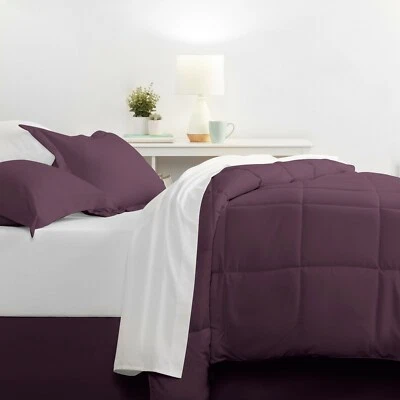 Juego de cama Kaycie Gray Basics 8 piezas ultra suave de lujo 8 colores diferentes Foto 1 de 4