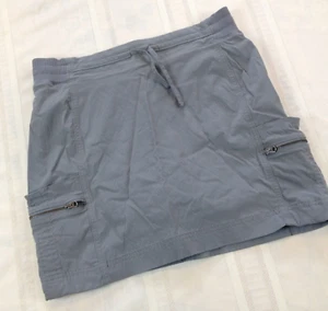 ATHLETA Flat Front Tie-Waist Lined Gray Athletic Activewear Skort Women's Size 8 - Picture 1 of 10