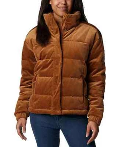 Columbia Women's Camel Brown Corduroy Ruby Falls™ Novelty Puffer Jacket Size XL - Picture 1 of 8