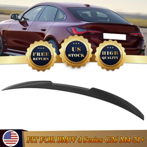For 2021-2023 BMW G26 430i 440i I4 4-Door  Carbon Fiber Rear Trunk Spoiler Wing - Picture 1 of 9