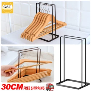 Clothes Hanger Storage Rack Detachable Hanger Stacker Organiser Hanger Shelf - Picture 1 of 9
