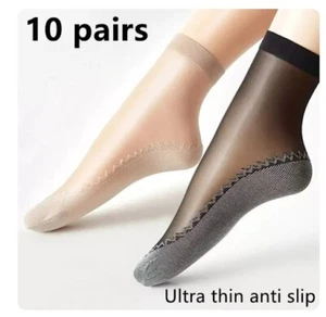 IDEA REGALO 10 PAIA CALZINI DONNA ANTISCIVOLO TRASPIRANTI COTONE ELASTICIZZATI - Foto 1 di 8