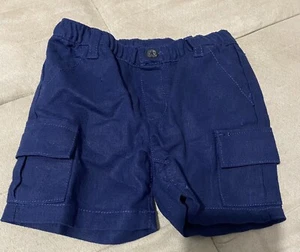 Baby 8 Blue Cargo Shorts 3-6 Month - Picture 1 of 3