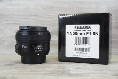 Lente estándar de fotograma completo YONGNUO YN50 mm F1,8 AF para cámara Nikon Foto 1 de 4