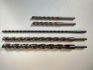 Lote de 5 brocas largas SDS para mampostería de hormigón de 1", 3/4", 3/8", 1/2" 5/8" - 16 y 8" - Imagen 1 de 7
