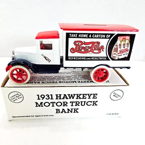 Ertl 1931 Pepsi Cola Hawkeye Delivery Truck Bank Die Cast Metal 1990 #7503 USA - Bild 1 von 18