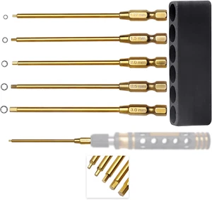Titan Sechskant Bit Set 1,27-3,0 mm 5-teilig RC Werkzeug für Traxxas Arrma Axial - Bild 1 von 12