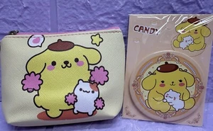 POMPOMPURIN Sanrio Espejo Cartera Paquete Lindo Regalo Kawaii SANRIO - Imagen 1 de 4