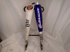 BUD LIGHT and MILLER LIGHT BEER TAP HANDLES 12” Handle Used BUT NICE CONDITION - Picture 1 of 6