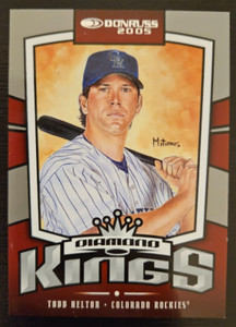 2005 Donruss Todd Helton #DK-8 #'d 1762/2005  Colorado Rockies