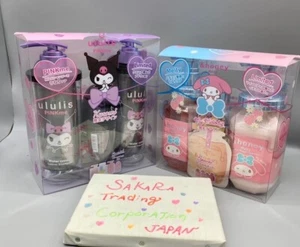 &honey My Melody × Ululis Kuromi Set of 2 Shampoo Treatment Hair Oil Limited Set - Picture 1 of 15