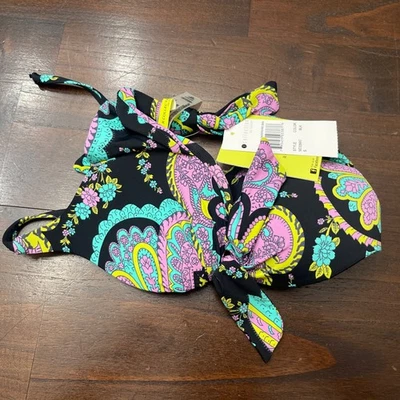 R Collection by Raisins BLK Newport Beach Bikini Top Size Small 638 - Image 1 of 4