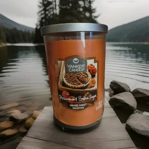 Yankee Candle Persimmon & Brown Sugar Large Tumbler 22oz 2 Docht Farmers Market - Bild 1 von 3