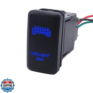 WeiSen LED Push Switch with Blue Backlight, Toyota Compatible, 3A/13V ON-OFF - Picture 1 of 5