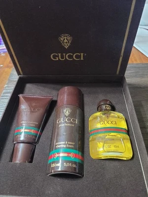 Juego de perfumes Gucci vintage años 80 para hombre Foto 1 de 3