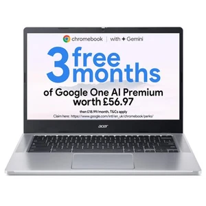 Acer Chromebook 315 CB315-4H - (Intel Celeron N4500, 4GB, 128GB eMMC, 15.6 Inch - Picture 1 of 5
