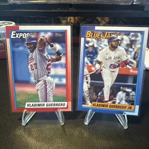 2 Card 2025 Topps 35th Anniversary Vladimir Guerrero And Vladimir Guerrero Jr Lo - Picture 1 of 6