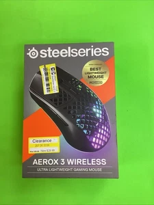SteelSeries Aerox 3 Wireless Optical Gaming Mouse - Onyx - Picture 1 of 3