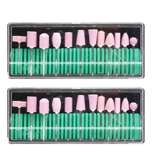  2 Sets/24 STCK. Professionelles Nagelhaut Reinigen Maniküre Bohrer Nagel Schleifkopf Kit - Bild 1 von 11