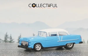 RACING CHAMPIONS - '55 CHEVY BEL AIR - BLUE & WHITE - 1998 DIECAST CAR ๐ฅ #37 - Picture 1 of 6
