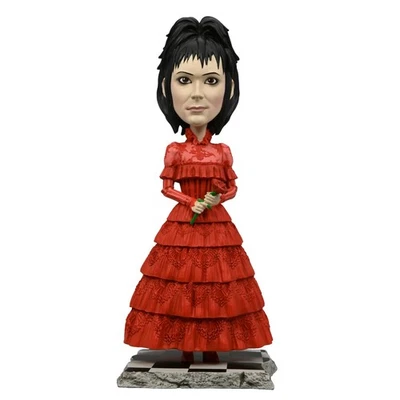 Vestido de noiva Beetlejuice Head Knockers Lydia Deetz vermelho figura NECA 06278 - Imagem 1 de 2