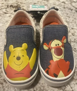 Disney Baby Winnie Puuh klassische Baby Kleinkind Slipper Schuhe Größe 6 NEU - Bild 1 von 5