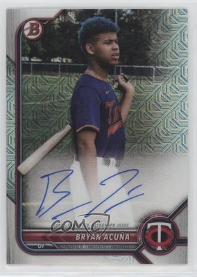 2022 Bowman Chrome Mega Box Mojo Bryan Acuna Acuña #BCMA-BA Auto - Image 1 of 2