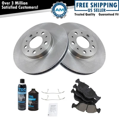 Brake Pad & Rotor Front Ceramic Kit w/Chemicals for Volvo 850 C70 S70 V70 - Image 1 of 4