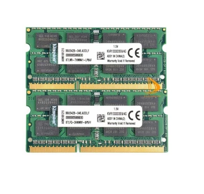 For Kingston 2pcs 4GB 2RX8 PC3-10600S DDR3 1333Mhz Laptop Memory RAM SODIMM RAM - Image 1 of 4