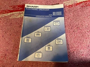 1990's SHARP ORGANIZER MANUAL ZQ-2000, ZQ-2200, ZQ-2400 - Picture 1 of 9