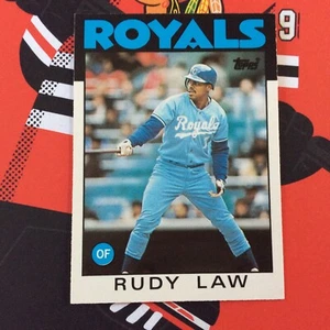 1986 Topps Traded 62T Rudy Law Kansas City Royals - Picture 1 of 2