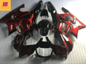 Fairing Kit for 97 98 Honda CBR600 F3 1997 1998 ABS Injection Bodywork Black Red - Picture 1 of 6