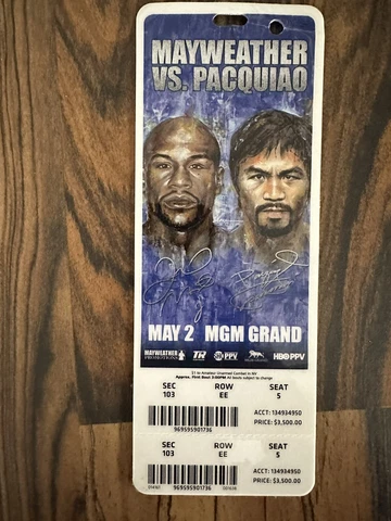 Mayweather Vs. Pacquiao Official MGM Grand ticket Ships Fast Trusted Seller! Cover