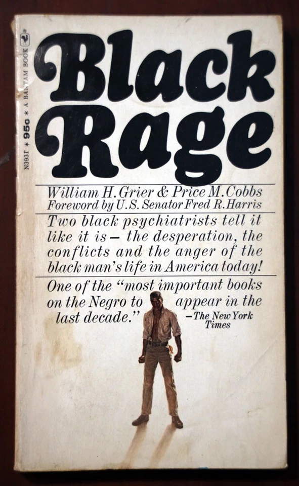 BLACK RAGE by William H. Grier/Price M. Cobbs 1969 Black Americana/Psychology - Image 1 of 1
